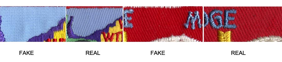 identifying bates fake boy scout patches