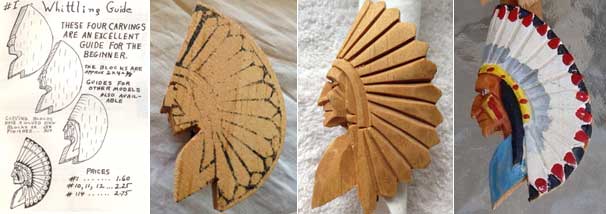 Ed Choby Neckerchief and Wood Carvings