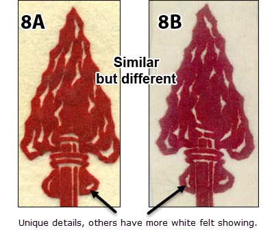 8a and 8b vigil sash arrows