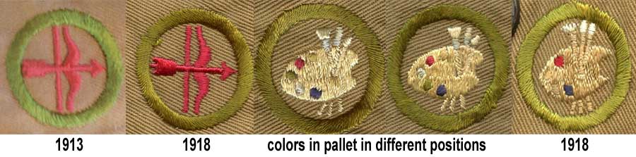 1912-1918 Boy Scout Merit Badges