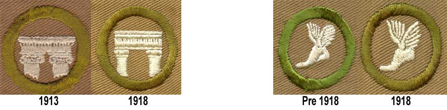 1912-1918 Boy Scout Merit Badges