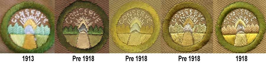 1912-1918 Boy Scout Merit Badges