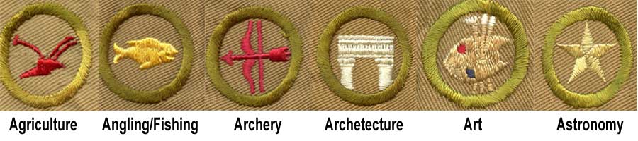 1918 Boy Scout Merit Badges