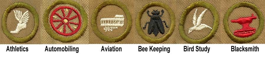 1918 Boy Scout Merit Badges