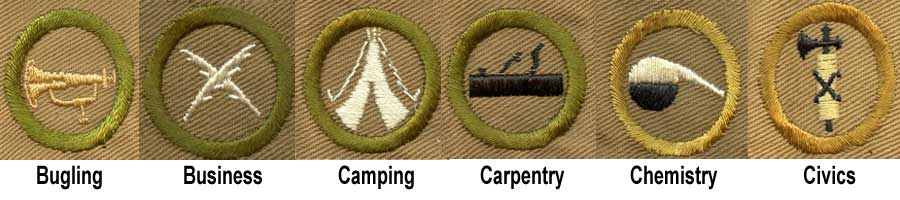 1918 Boy Scout Merit Badges