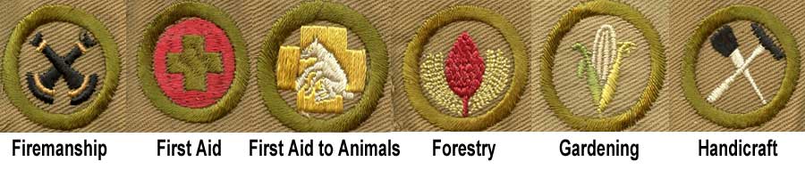 1918 Boy Scout Merit Badges
