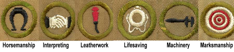 1918 Boy Scout Merit Badges