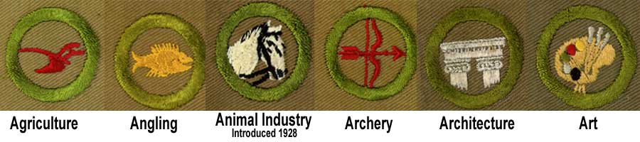1920 - 1933 Boy Scout Merit Badges