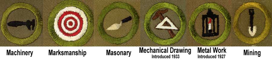 1920 - 1933 Boy Scout Merit Badges