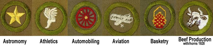 1920 - 1933 Boy Scout Merit Badges