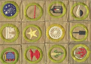 identifying boy scout sashed after 1924